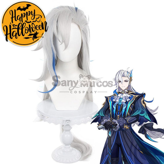 Game Genshin Impact Cosplay Neuvillette Wig Wigs 1000