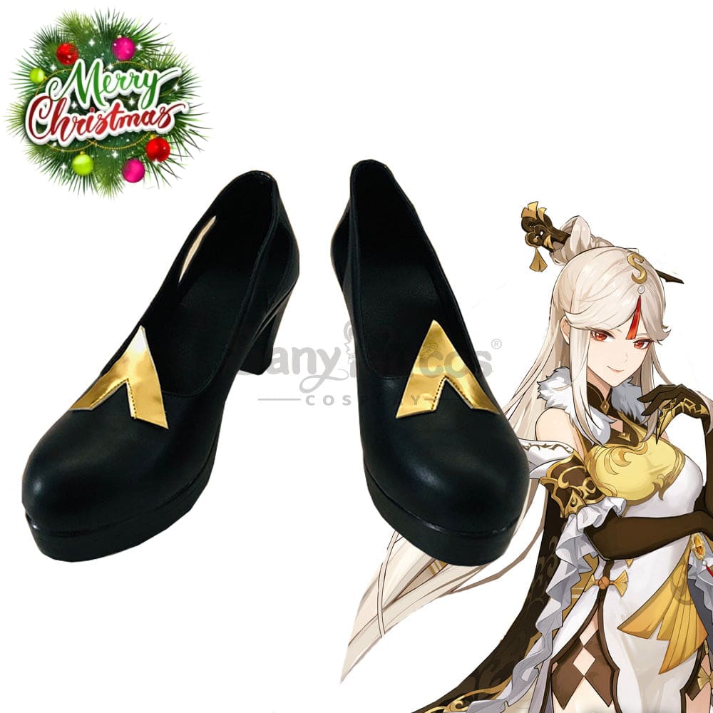 【In Stock】Game Genshin Impact Cosplay Ningguang Shoes Boots