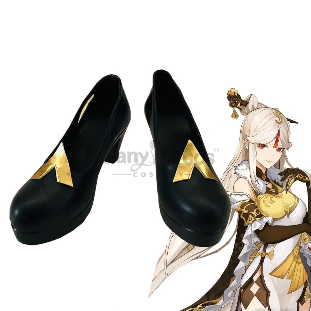 【In Stock】Game Genshin Impact Cosplay Ningguang Shoes Boots