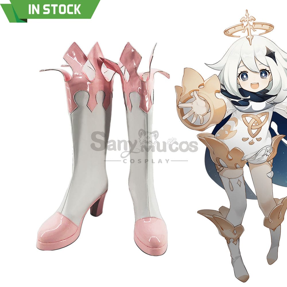 【In Stock】Game Genshin Impact Cosplay Paimon Shoes Boots