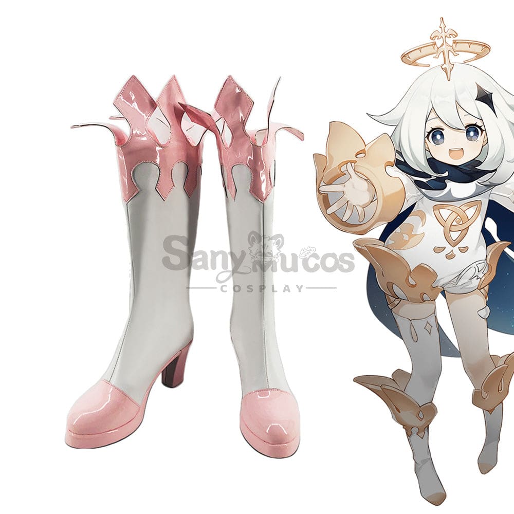【In Stock】Game Genshin Impact Cosplay Paimon Shoes Boots