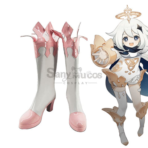 【In Stock】Game Genshin Impact Cosplay Paimon Shoes Boots
