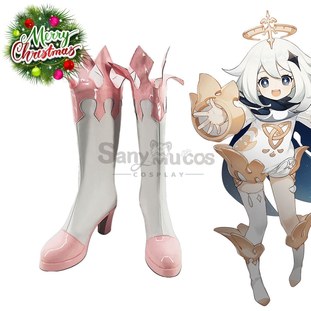 【In Stock】Game Genshin Impact Cosplay Paimon Shoes Boots