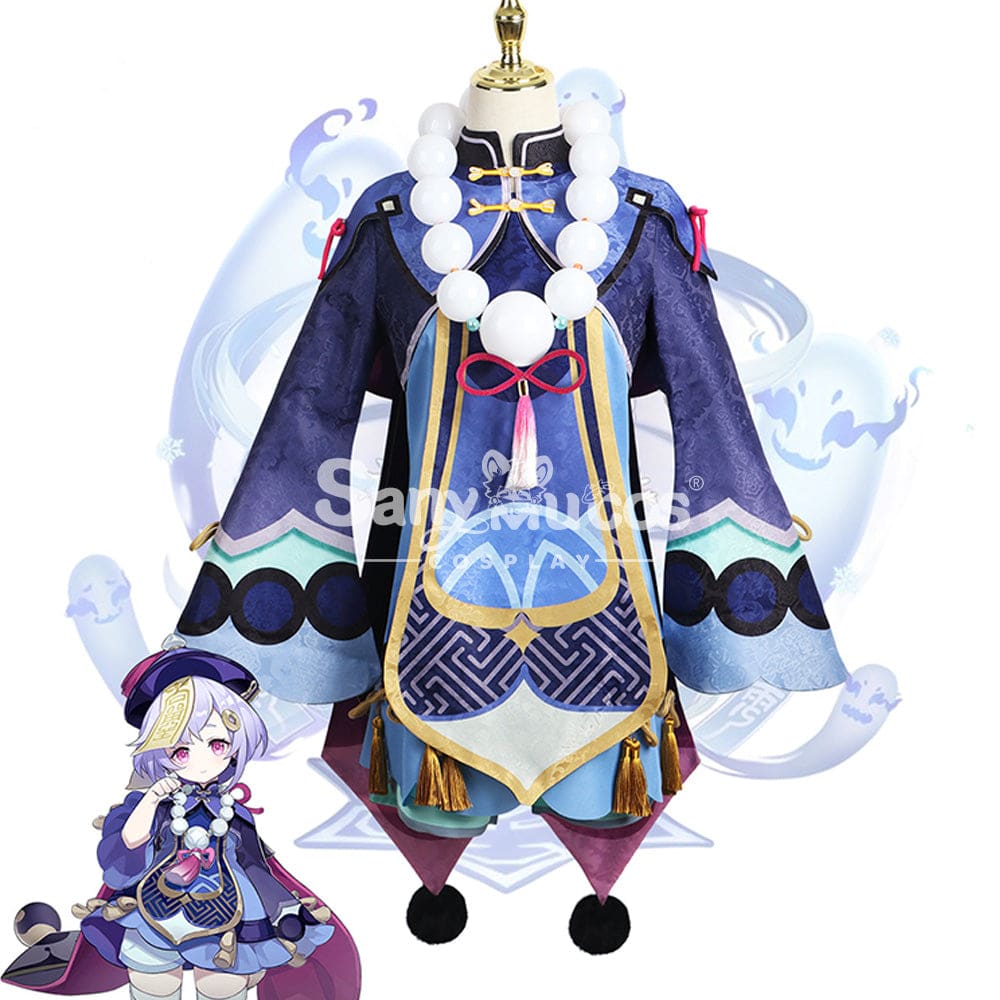 【In Stock】Game Genshin Impact Cosplay Qiqi Costume Plus Size Costumes