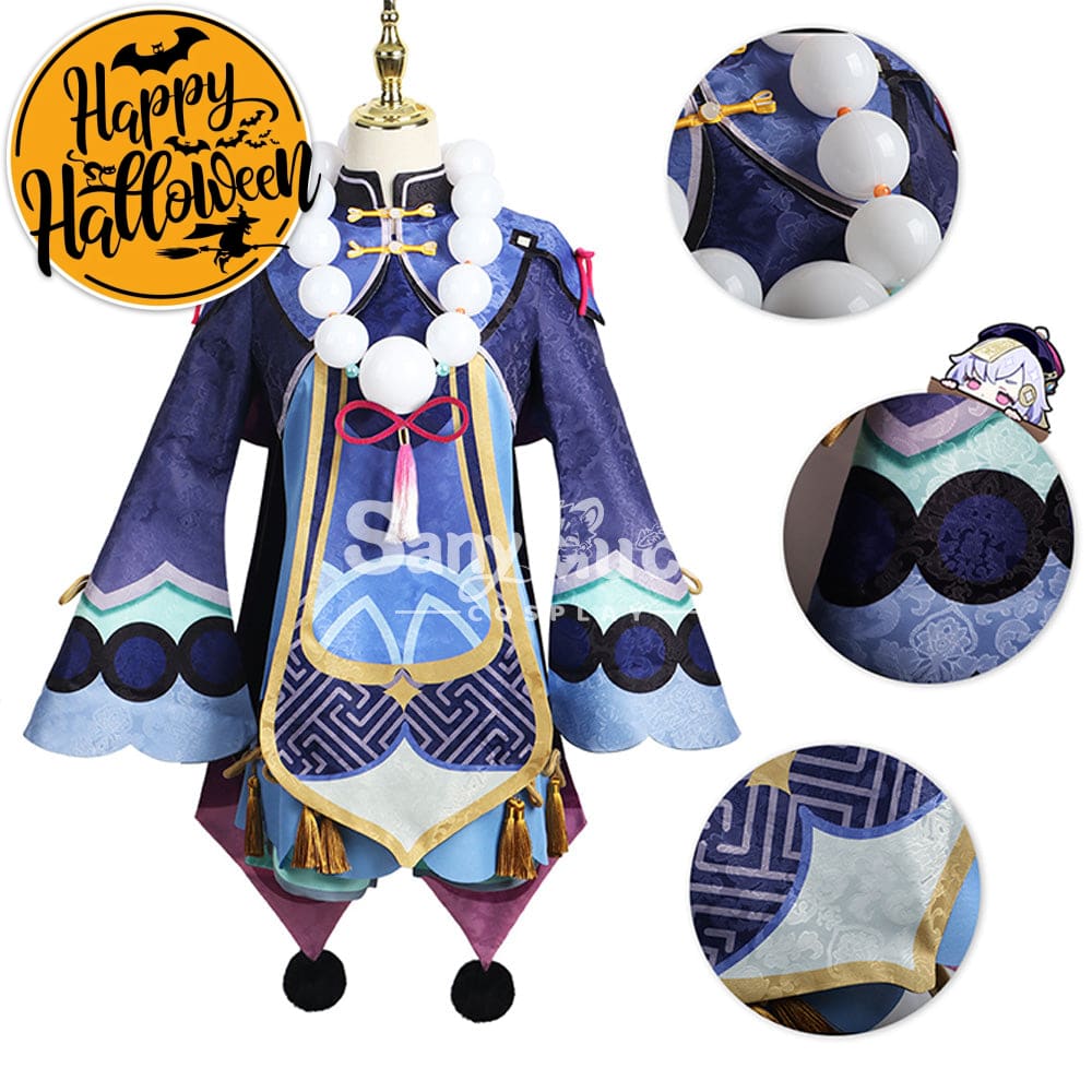 【In Stock】Game Genshin Impact Cosplay Qiqi Costume Plus Size Costumes