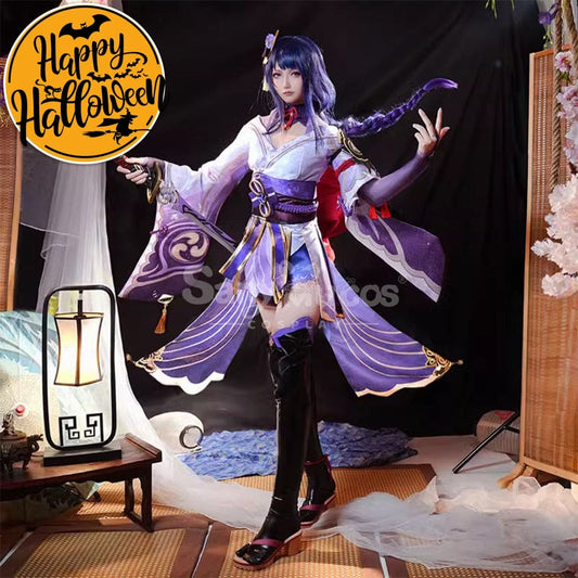 【In Stock】Game Genshin Impact Cosplay Raiden Baal Purple Kimono Costume Costumes 1000