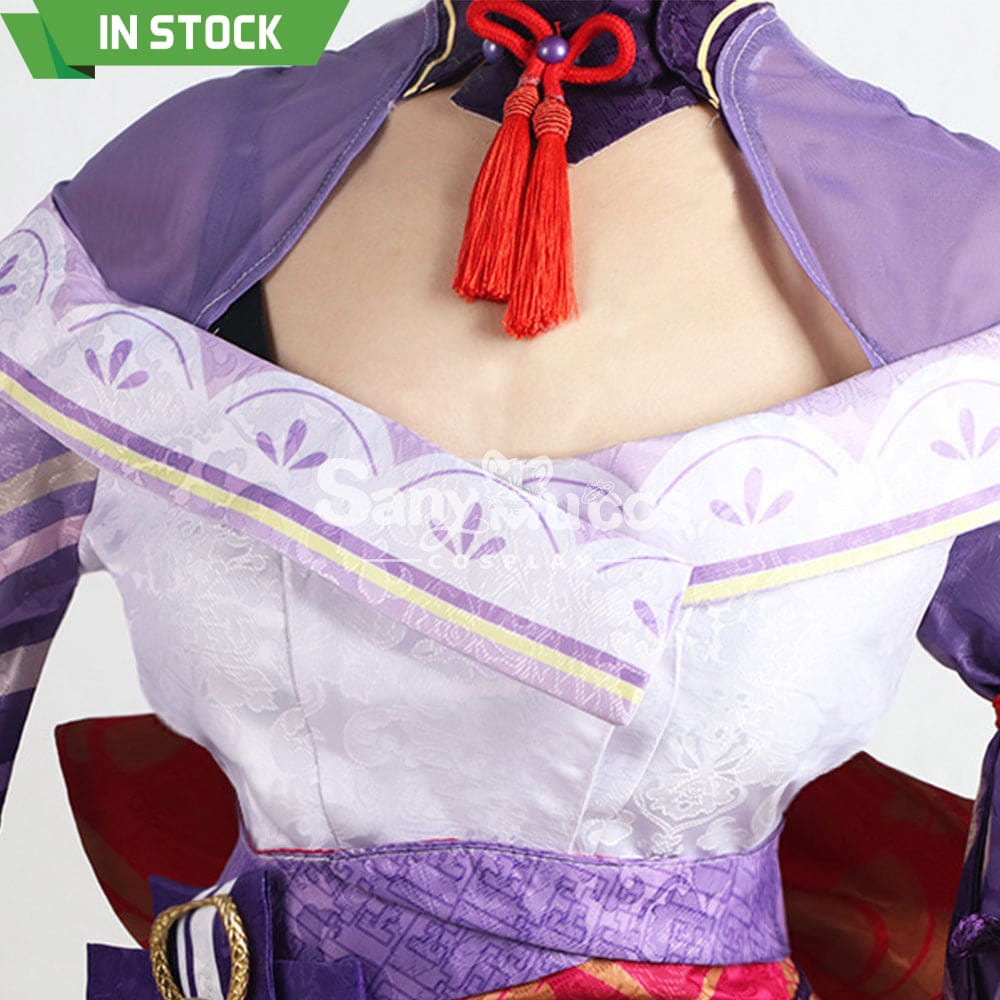 【In Stock】Game Genshin Impact Cosplay Raiden Baal Shogun Costume Plus Size Costumes