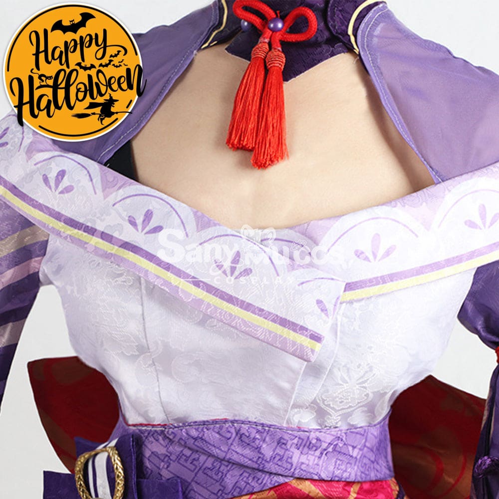 【In Stock】Game Genshin Impact Cosplay Raiden Baal Shogun Costume Plus Size Costumes
