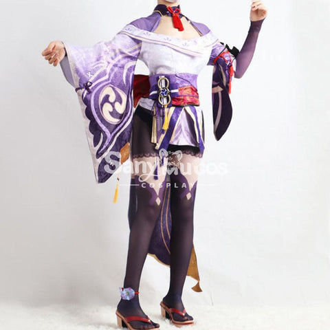 【In Stock】Game Genshin Impact Cosplay Raiden Baal Shogun Costume Plus Size Costumes