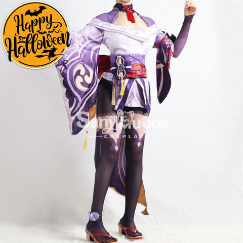 【In Stock】Game Genshin Impact Cosplay Raiden Baal Shogun Costume Plus Size Costumes