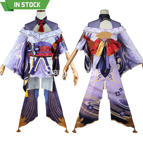 【In Stock】Game Genshin Impact Cosplay Raiden Baal Shogun Costume Plus Size Costumes