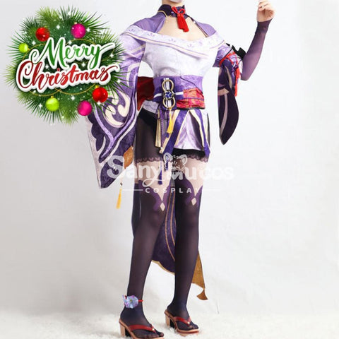 【In Stock】Game Genshin Impact Cosplay Raiden Baal Shogun Costume Plus Size Costumes