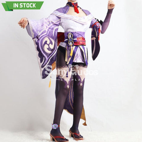 【In Stock】Game Genshin Impact Cosplay Raiden Baal Shogun Costume Plus Size Costumes