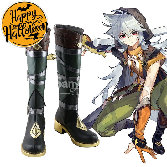 【In Stock】Game Genshin Impact Cosplay Razor Shoes Boots 1000