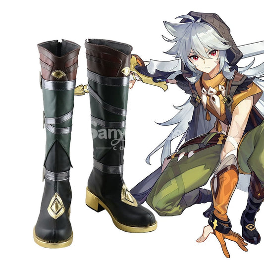 【In Stock】Game Genshin Impact Cosplay Razor Shoes Boots 1000