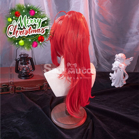 【In Stock】Game Genshin Impact Cosplay Red Dead Of Night Diluc Wig Wigs