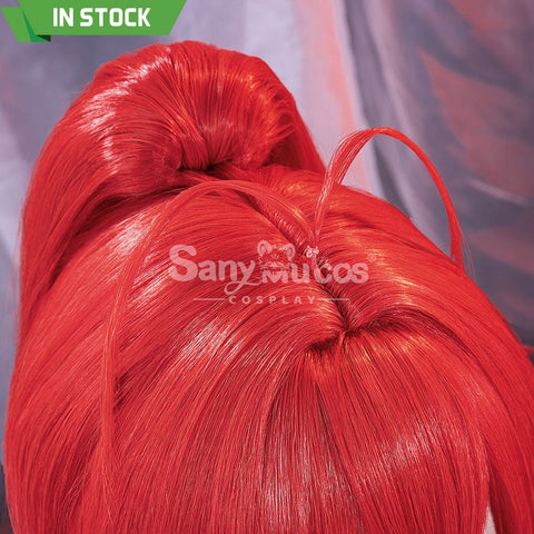 【In Stock】Game Genshin Impact Cosplay Red Dead Of Night Diluc Wig Wigs