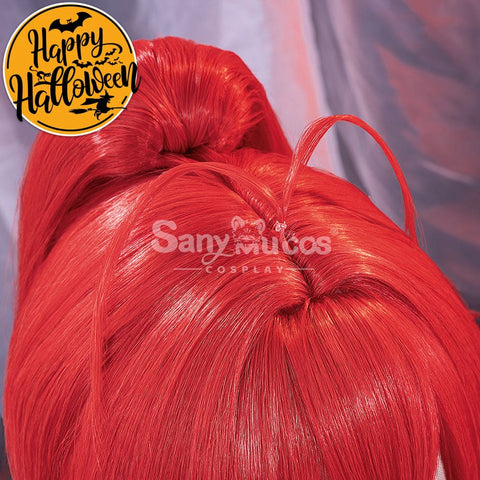 【In Stock】Game Genshin Impact Cosplay Red Dead Of Night Diluc Wig Wigs