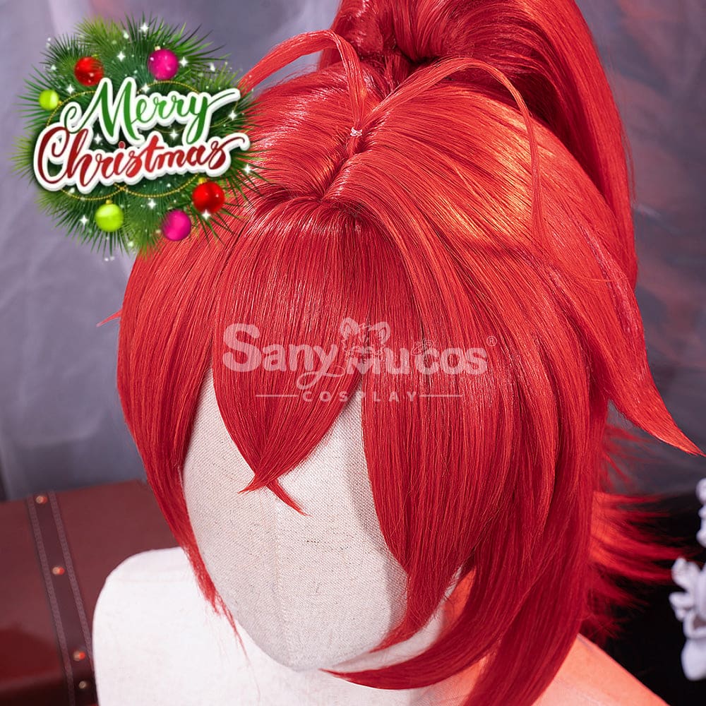 【In Stock】Game Genshin Impact Cosplay Red Dead Of Night Diluc Wig Wigs