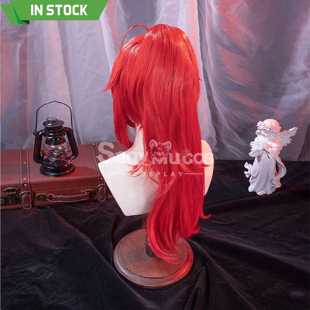 【In Stock】Game Genshin Impact Cosplay Red Dead Of Night Diluc Wig Wigs