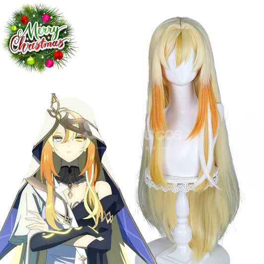 【In Stock】Game Genshin Impact Cosplay Rhinedottir / Gold Cosplay Wig Cosplay Wigs 1000