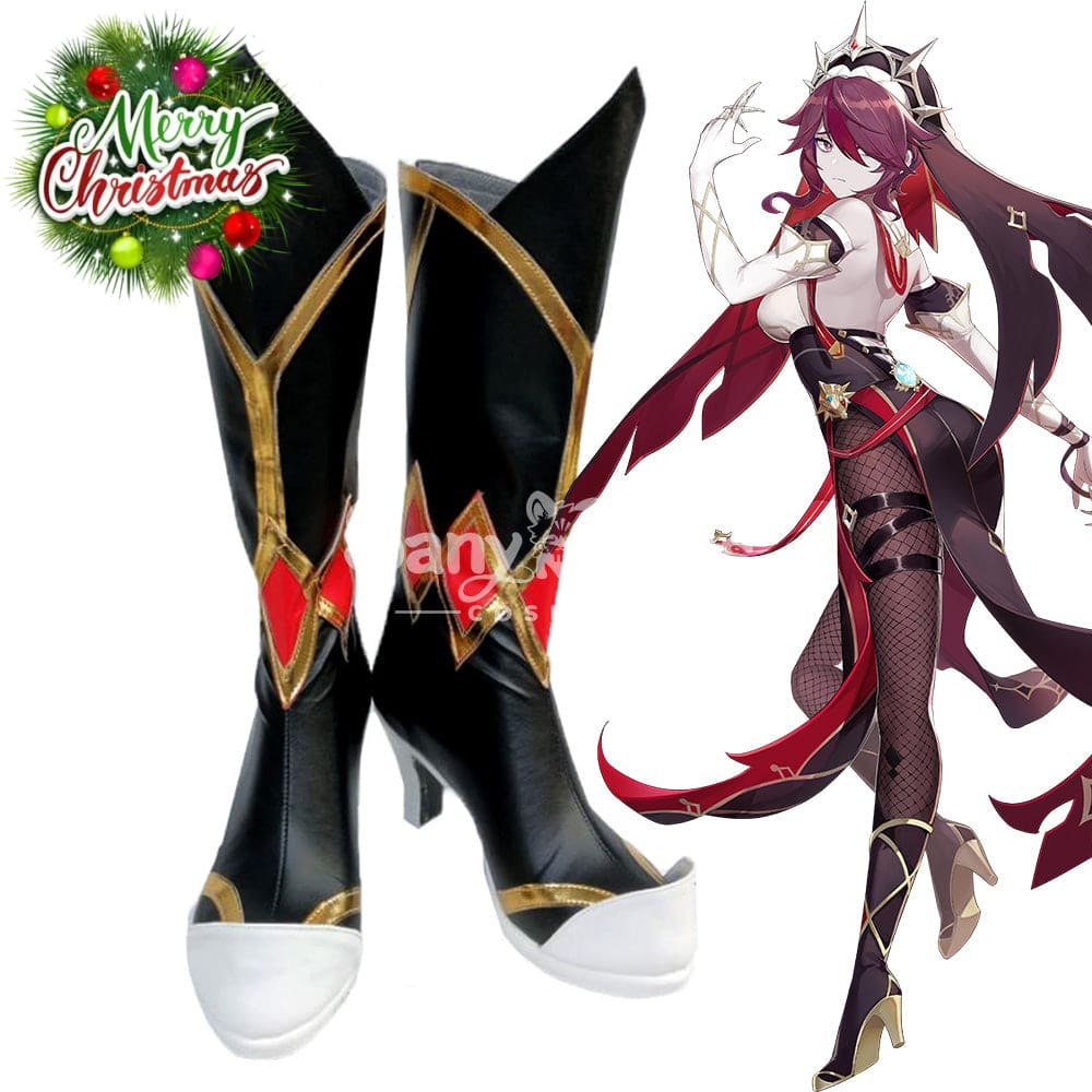 【In Stock】Game Genshin Impact Cosplay Rosaria Shoes Boots