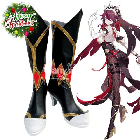 【In Stock】Game Genshin Impact Cosplay Rosaria Shoes Boots