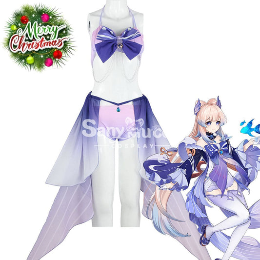 【In Stock】Game Genshin Impact Cosplay Sangonomiya Kokomi Bikini Swimsuit Costume Costumes 1000