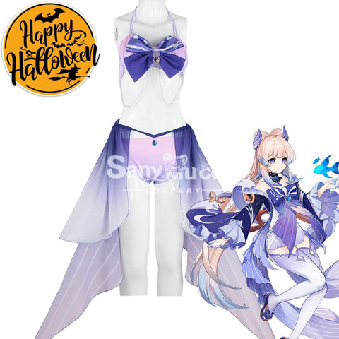 【In Stock】Game Genshin Impact Cosplay Sangonomiya Kokomi Bikini Swimsuit Costume Costumes