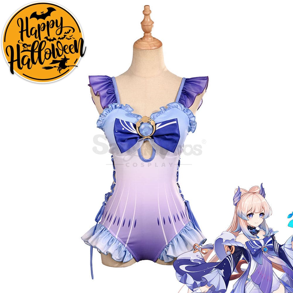 Game Genshin Impact Cosplay Sangonomiya Kokomi Bikini Swimsuit Costume Costumes
