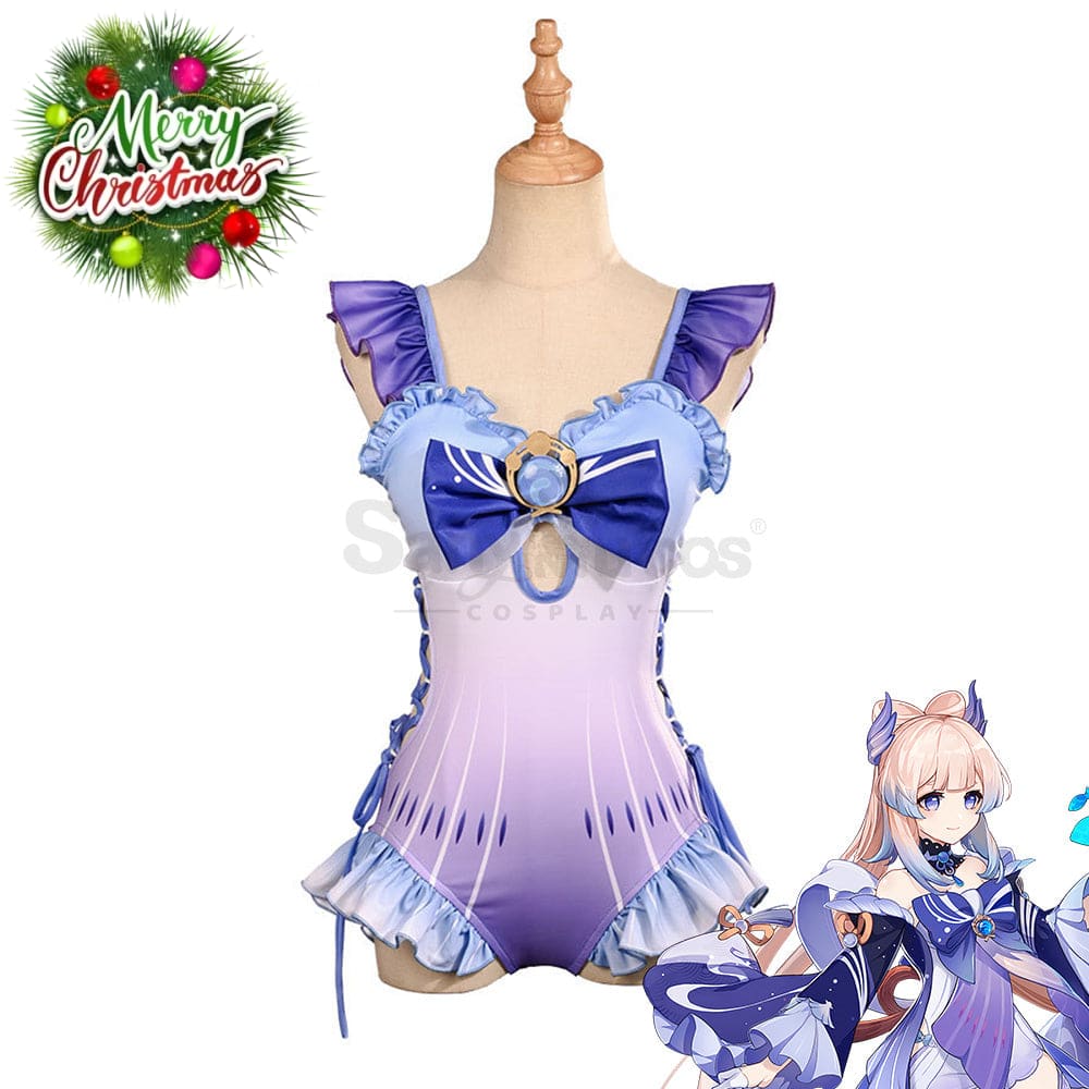 Game Genshin Impact Cosplay Sangonomiya Kokomi Bikini Swimsuit Costume Costumes