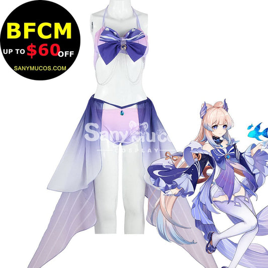 【In Stock】Game Genshin Impact Cosplay Sangonomiya Kokomi Bikini Swimsuit Costume Costumes 1000
