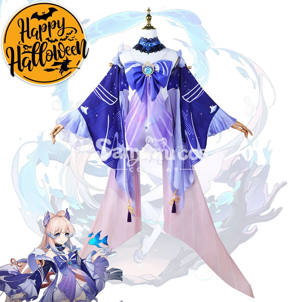 【In Stock】Game Genshin Impact Cosplay Sangonomiya Kokomi Costume Plus Size Costumes
