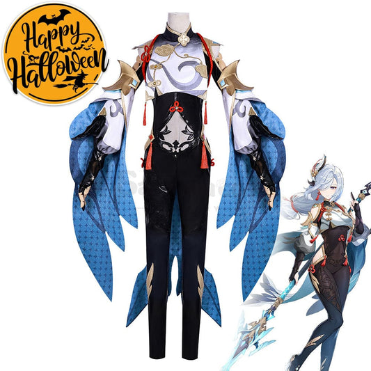 【In Stock】Game Genshin Impact Cosplay Shenhe Costume Plus Size Costumes 1000