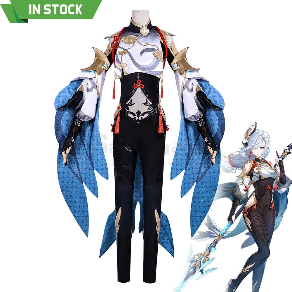 【In Stock】Game Genshin Impact Cosplay Shenhe Costume Plus Size Costumes