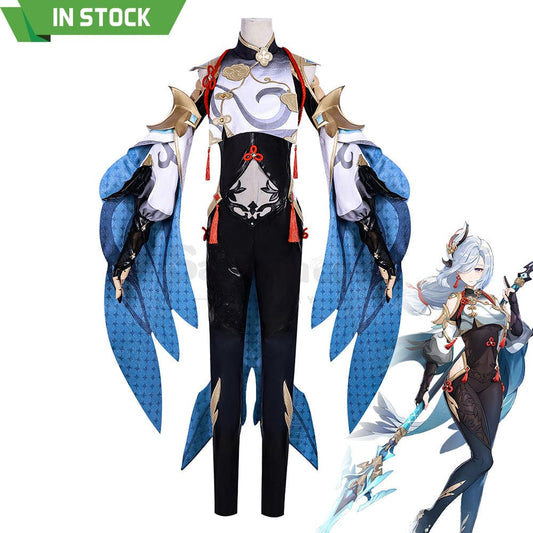 【In Stock】Game Genshin Impact Cosplay Shenhe Costume Plus Size Costumes 1000