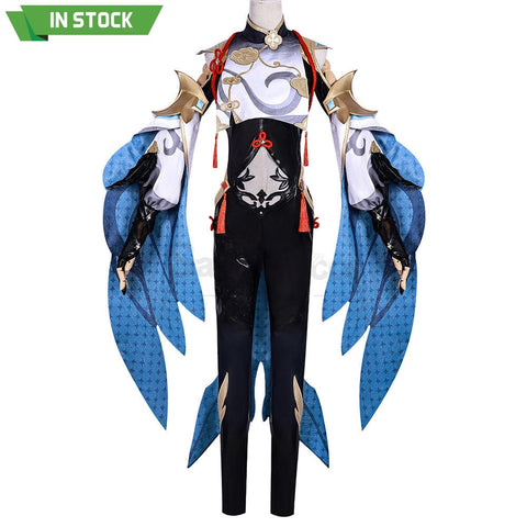 【In Stock】Game Genshin Impact Cosplay Shenhe Costume Plus Size Costumes