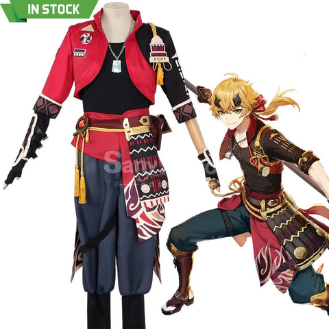 【In Stock】Game Genshin Impact Cosplay Thoma Costume Costumes