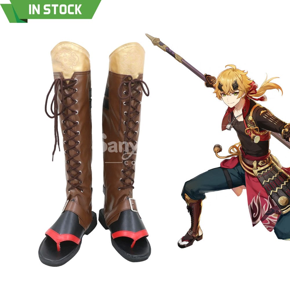 【In Stock】Game Genshin Impact Cosplay Thoma Shoes Boots