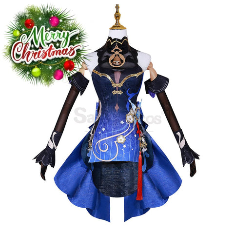 【In Stock】Game Genshin Impact Cosplay Twilight Blossom Ganyu Costume Costumes