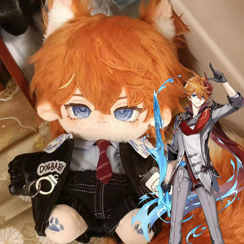 【In Stock】Game Genshin Impact Cosplay Uniform Tartaglia Props Doll Dolls + Clothing(A) Prop