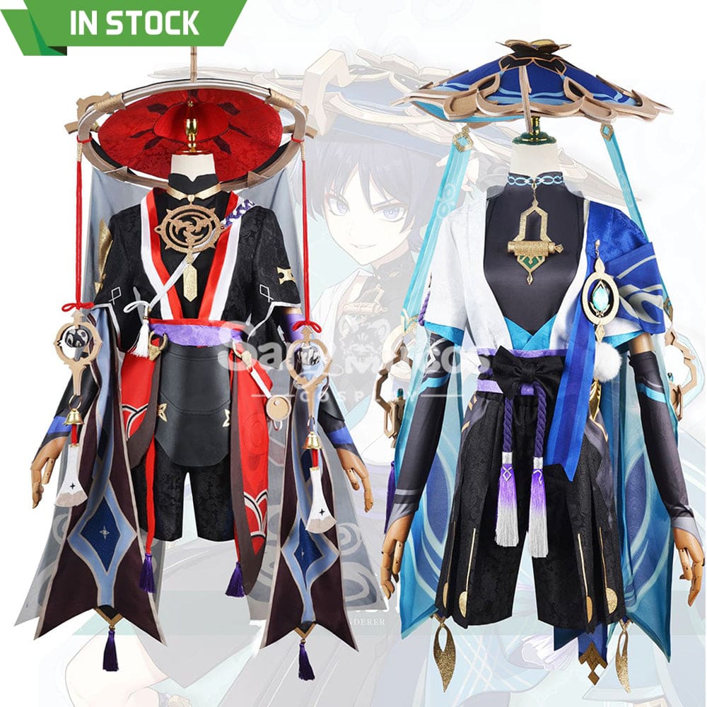 【In Stock】Game Genshin Impact Cosplay Wanderer/The Balladeer Costume Plus Size Costumes