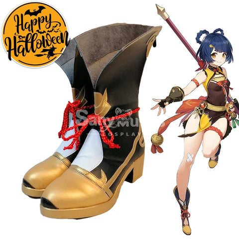 【In Stock】Game Genshin Impact Cosplay Xiangling Shoes Boots