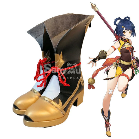 【In Stock】Game Genshin Impact Cosplay Xiangling Shoes Boots