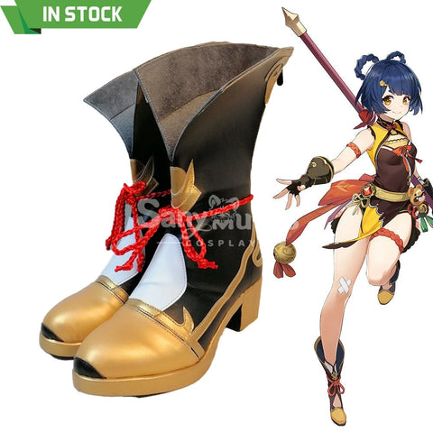 【In Stock】Game Genshin Impact Cosplay Xiangling Shoes Boots