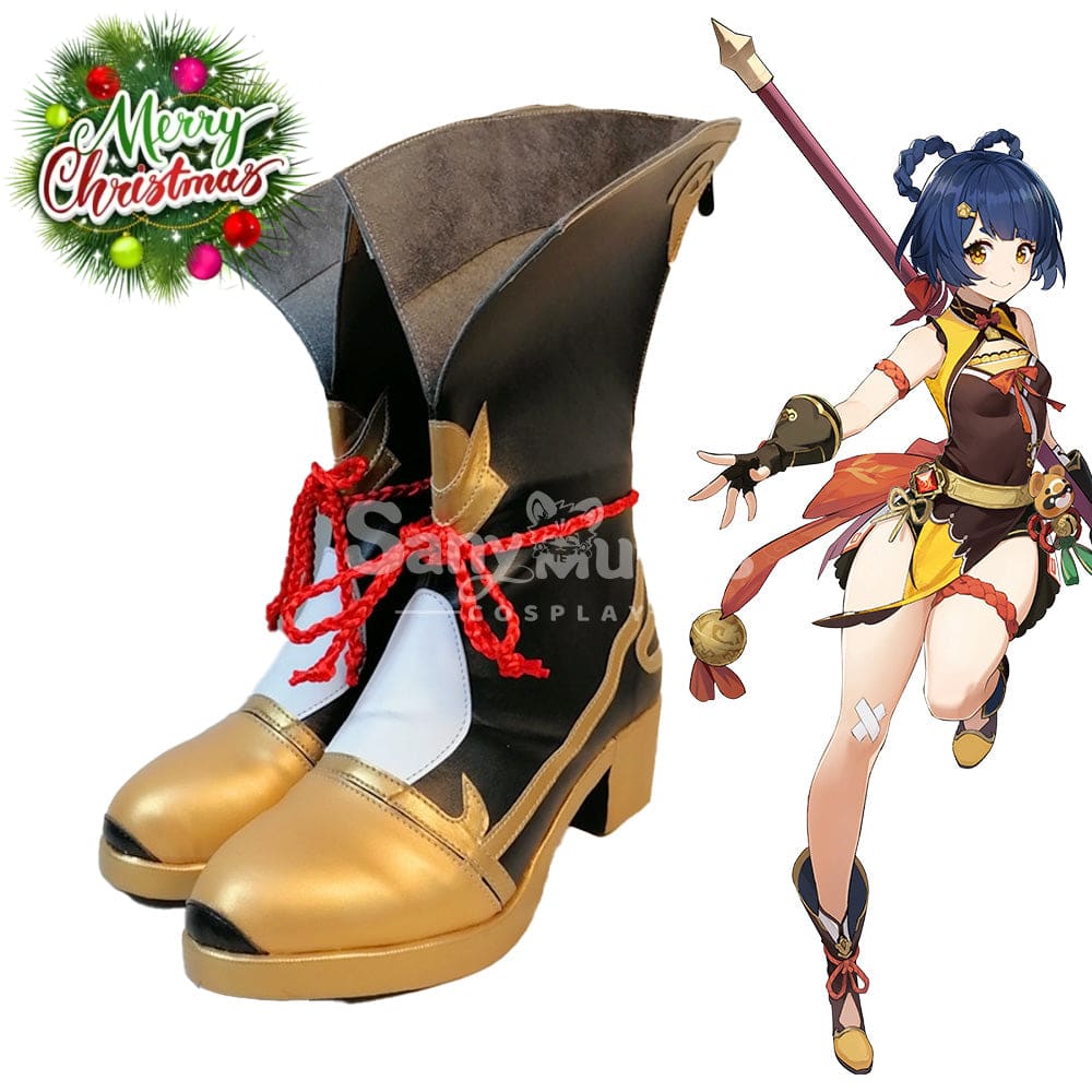 【In Stock】Game Genshin Impact Cosplay Xiangling Shoes Boots