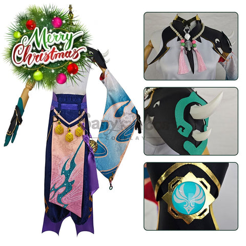 【In Stock】Game Genshin Impact Cosplay Xiao Costume Plus Size Costumes