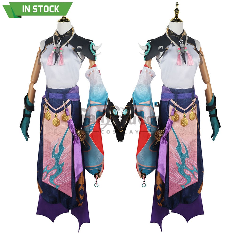 【In Stock】Game Genshin Impact Cosplay Xiao Costume Plus Size Costumes