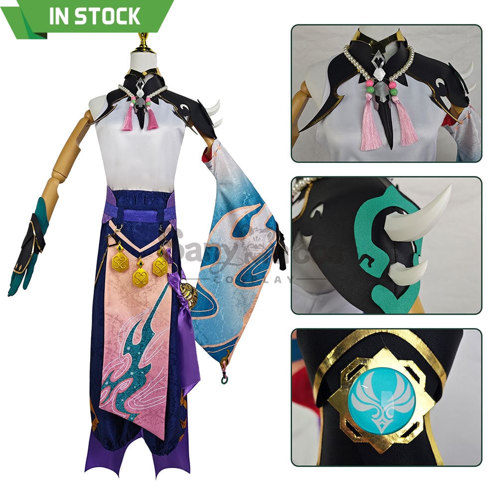 【In Stock】Game Genshin Impact Cosplay Xiao Costume Plus Size Costumes