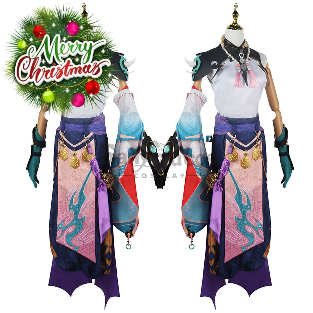 【In Stock】Game Genshin Impact Cosplay Xiao Costume Plus Size Costumes